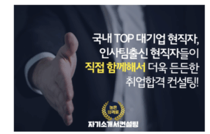 자기소개서컨설팅 1